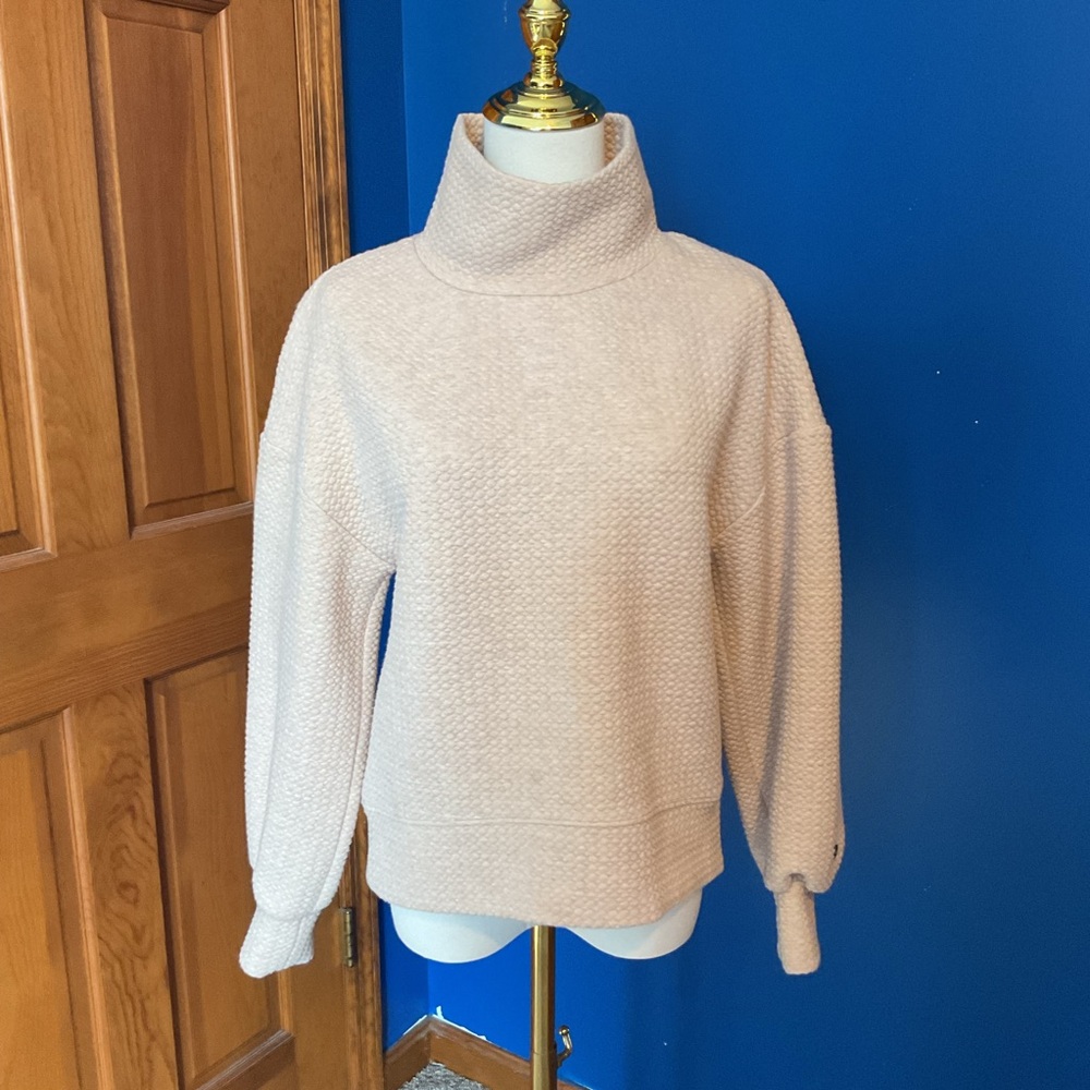 CALIA by Carrie Underwood Beige Turtleneck Sweatshirt